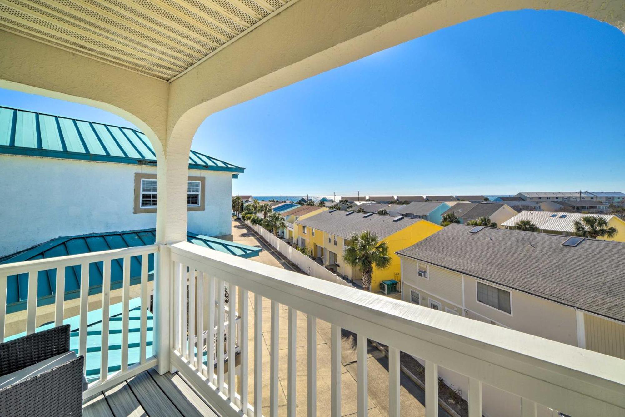 Sunny Pcb Home With Balcony Steps To The Beach! Панама-Сити Экстерьер фото